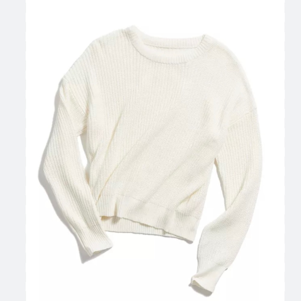 Urban Outfitters - Andi Pullover Cree Neck Sweater (white)
